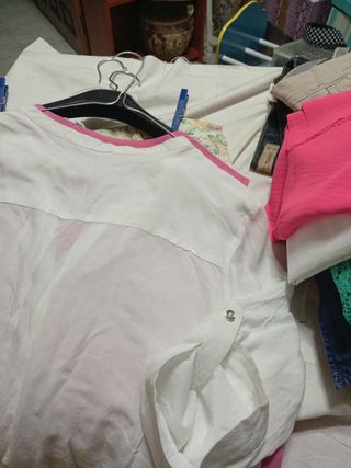 Blusones rosa y blanca 
