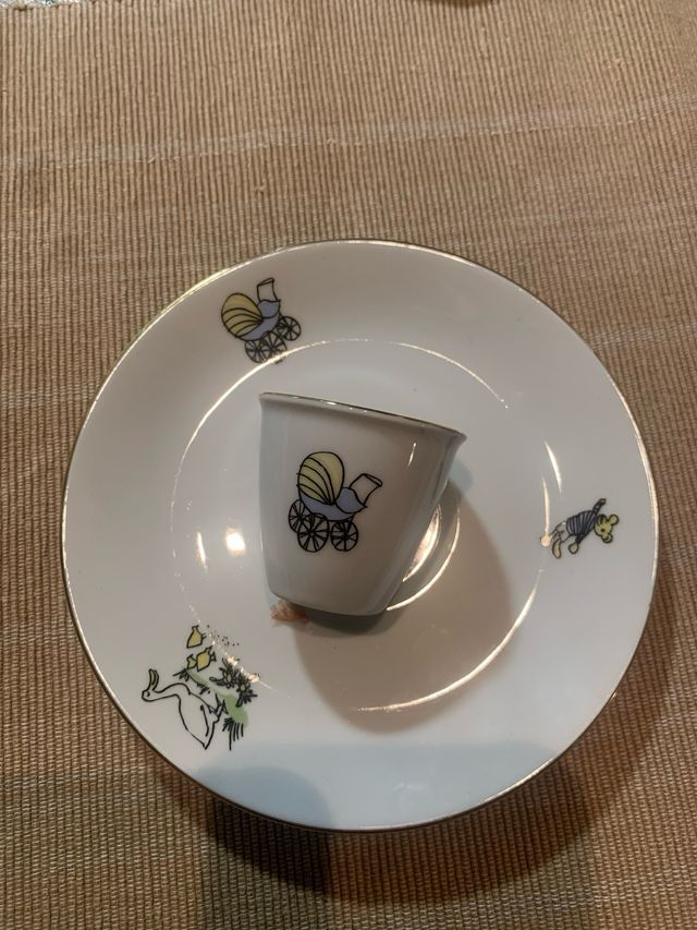 Piatti vintage pappa bimbi anni '50