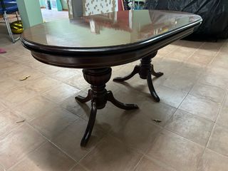 Mesa extensible madera marrón