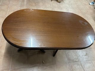 Mesa extensible madera marrón