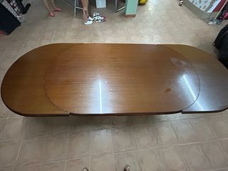 Mesa extensible madera marrón