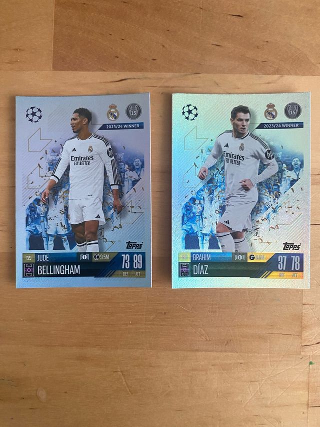 Pack 2 cards  Real Madrid Topps Match Attax 24-25
