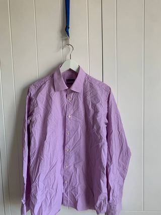 Camisa morada hombre - Cuadros