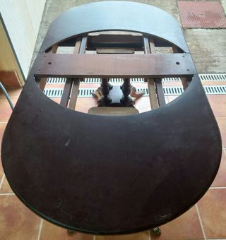 Mesa mármol salón antigua.