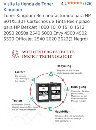 Cartuchos tinta 301XL (x2)