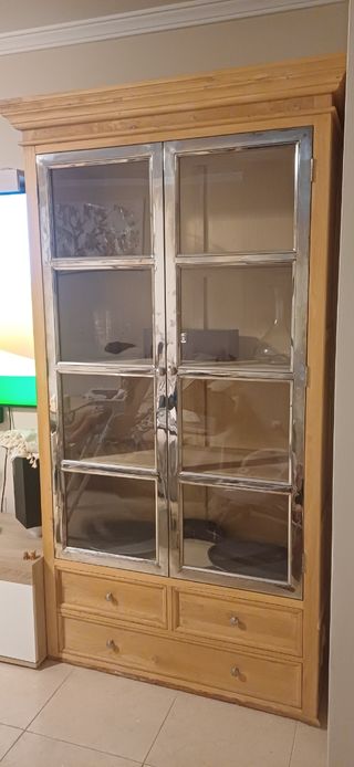 Vitrina cristal - Madera & Metal