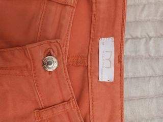 2 pantalones pitillo - azul ,coral