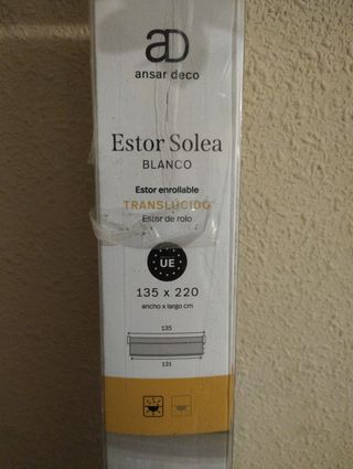 Estor Enrollable Rojo - Tela