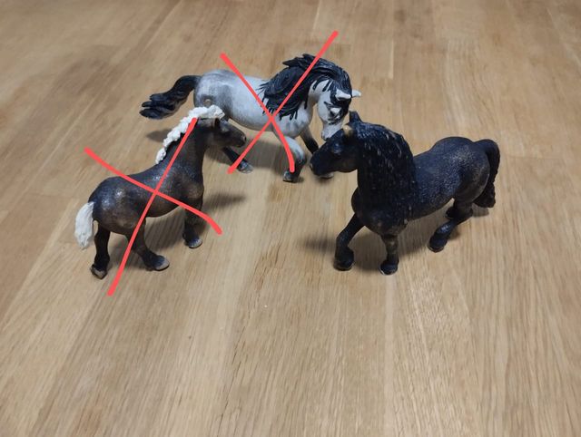 3 figure di cavalli Schleich
