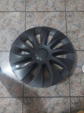 Tapa llanta Tesla negra