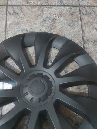 Tapa llanta Tesla negra