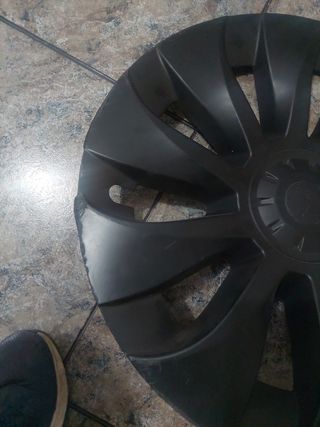 Tapa llanta Tesla negra