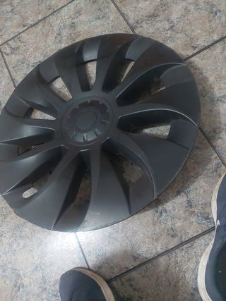 Tapa llanta Tesla negra