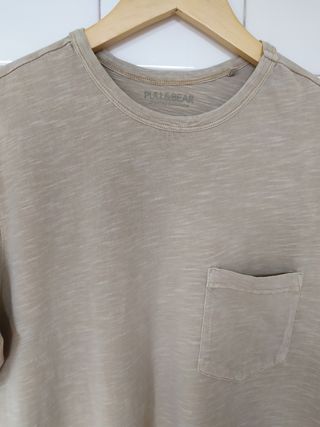 Camiseta Pull&Bear beige - Talla S