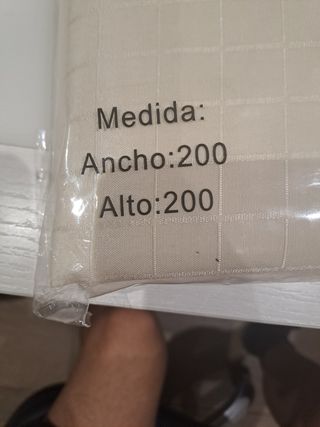 Cortina baño NIDO beige 200x200cm