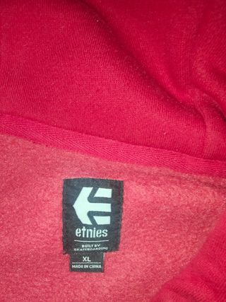 Sudadera Etnies roja XL
