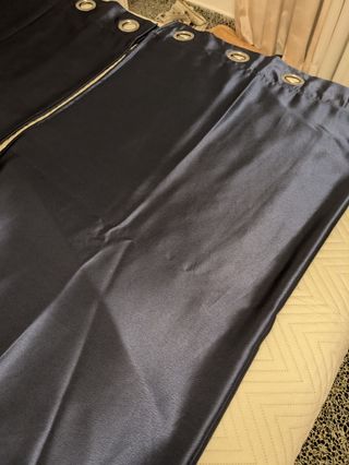Cortinas satén azul oscuro (2)