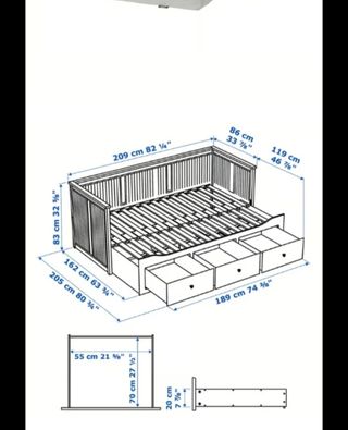 Cama Hemnes Ikea blanca