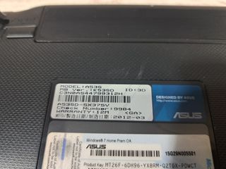 Portátil ASUS A53S i7 2670QM 16GB 240SSD GT610 2GB