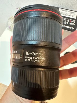 Objetivo canon EF 16 35 f4 L USM