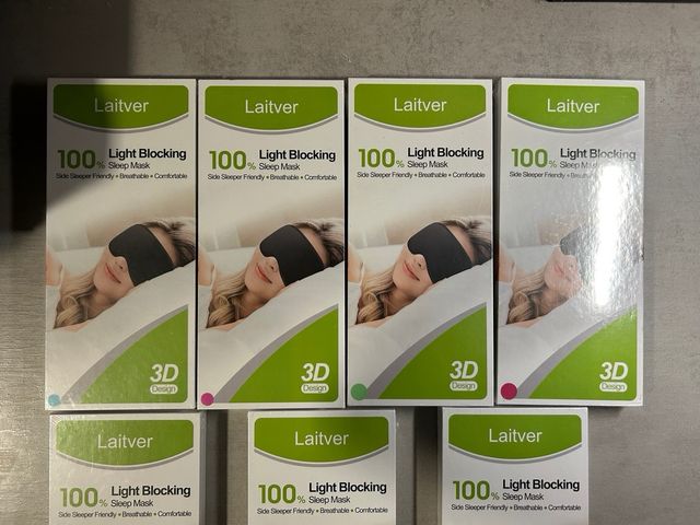 Pack 7 Antifaces Laitver - 100% Bloqueo Luz