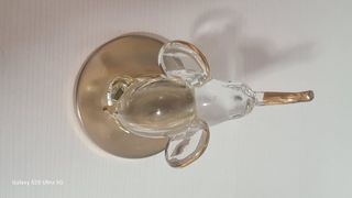 Figura Elefante cristal dorado