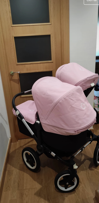 Bugaboo Donkey gemelar: 2 capazos & sillas