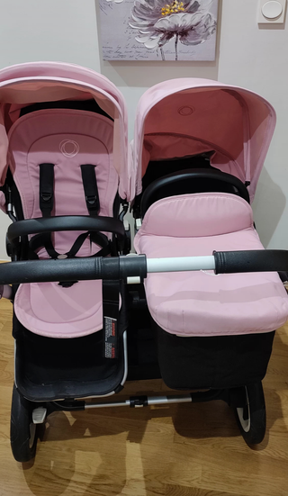 Bugaboo Donkey gemelar: 2 capazos & sillas