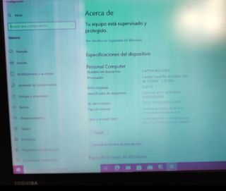 Portátil Toshiba Satellite Pro