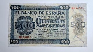 500 Pesetas 1936 Serie B844