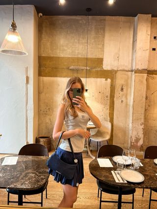 Falda Alo Yoga Tenis - Azul