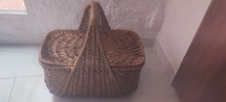 Cesta mimbre vintage