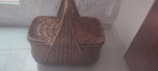 Cesta mimbre vintage