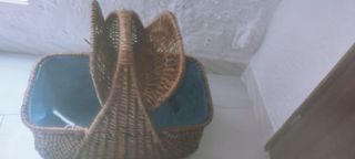 Cesta mimbre vintage