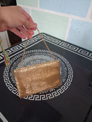 Bolso Paco Rabanne dorado