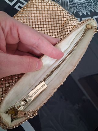 Bolso Paco Rabanne dorado