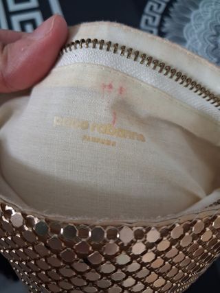 Bolso Paco Rabanne dorado