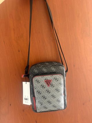 Bolso bandolera Guess negro/gris