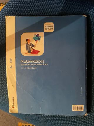 libro matematicas academicas 4eso