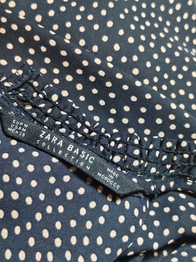 Vestido lunares negro y blanco