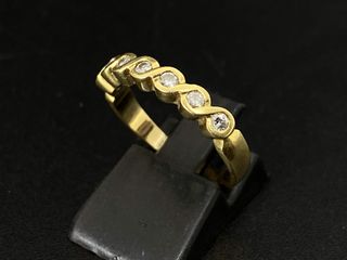 anillo oro 18k con piedra