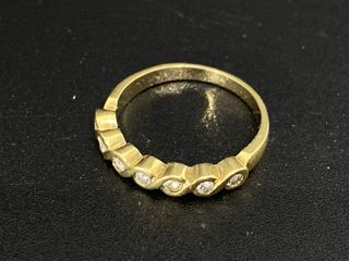 anillo oro 18k con piedra