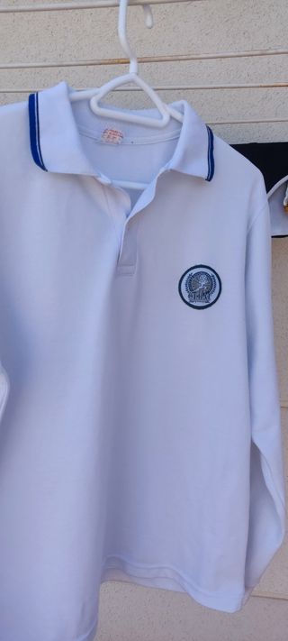 Polo Cebat manga larga blanco