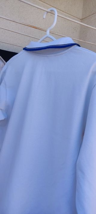 Polo Cebat manga larga blanco