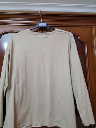 Blusa manga larga beige XL