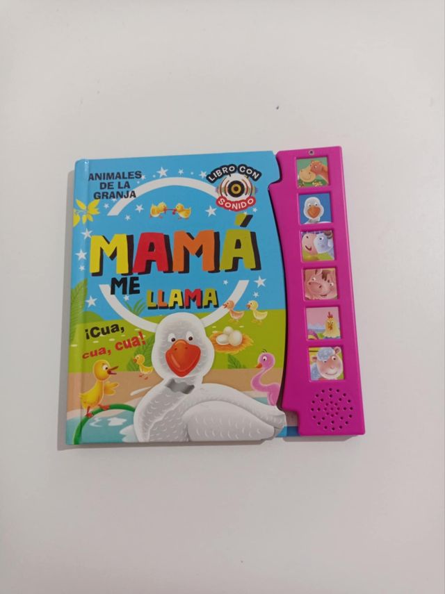 Libro cuento Mamá me llama con sonidos de animales