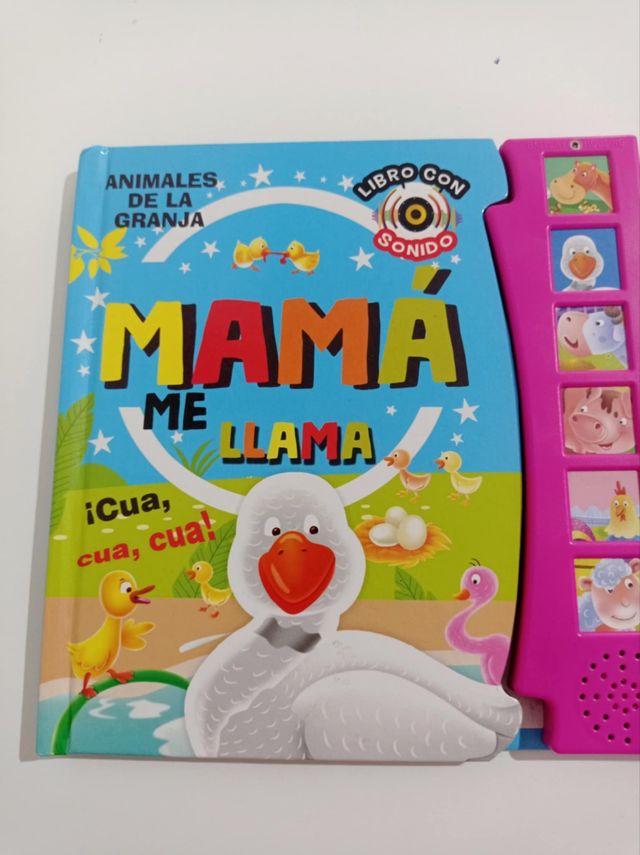 Libro cuento Mamá me llama con sonidos de animales