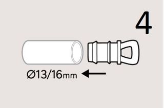 Conectores Rega Geolia 16mm - 25 peças