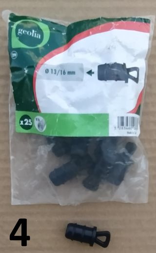 Conectores Rega Geolia 16mm - 25 peças