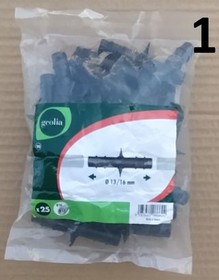 Conectores Rega Geolia 16mm - 25 peças